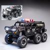 1:32 H2 Eroberer Polizeiauto Modell Spielzeug Türen Öffnen Legierung Druckguss Musik Licht Geländewagen Modelle Heimdeko Dekoration
