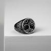 Vintage Stainless Steel Men's Ring Viking Tree of Life Celtic Knot Band