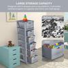 6-Tier Plastic Storage Cabinet Organizer/Modular Plastic Drawer System for Home, Office, Hospital, Parlor, School, Doctors, and Kids' Rooms