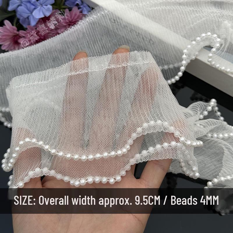 Chiffon Beaded Lace Accessories: DIY Clothing, Apparel, Shoes, Hats, Curtains, Table Lamps & Cushions.