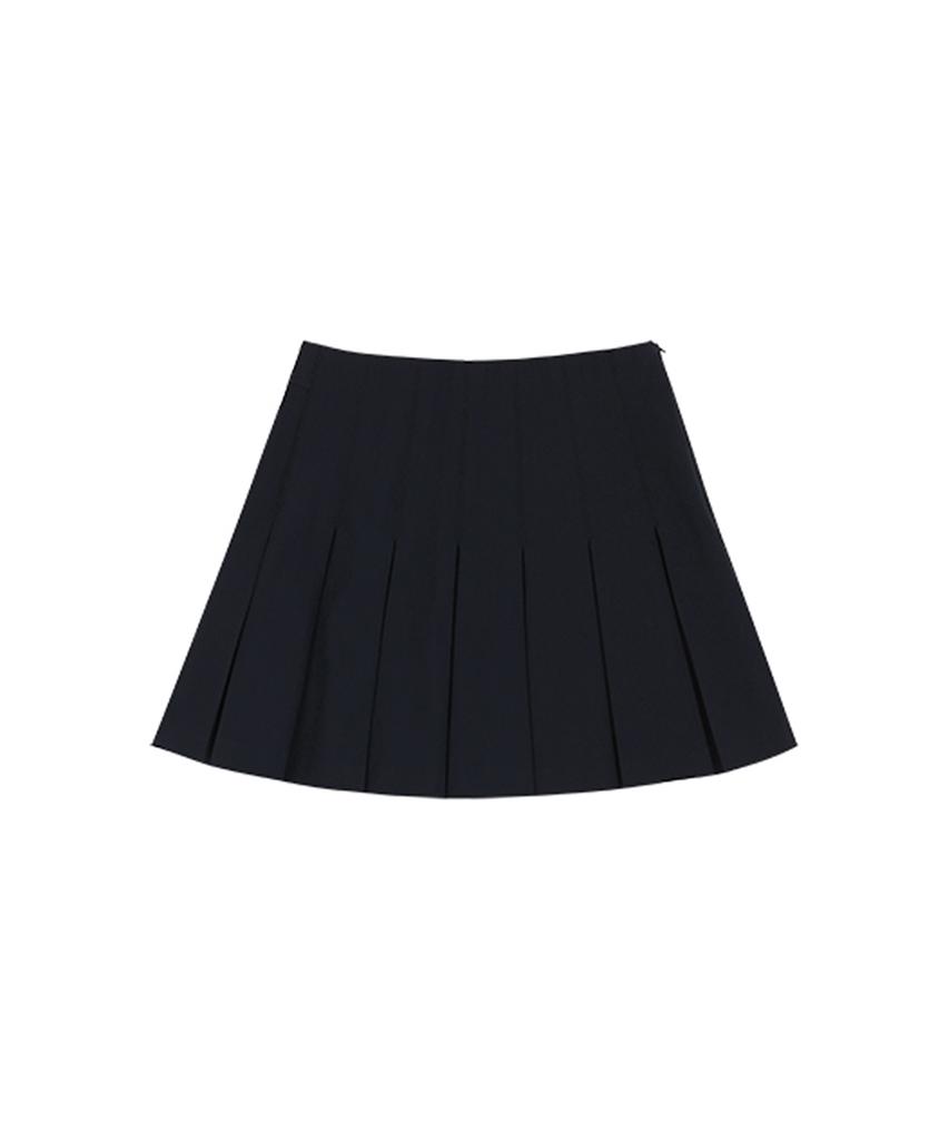 AVEN Steady Seller Even Bear Pleated Skirt Navy