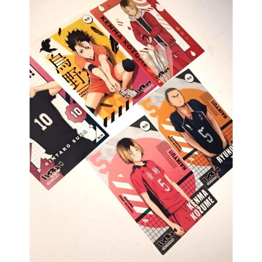 Anime Haikyuu!! Anime Cards Hinata Shoyo Kageyama Tobio Boxuto Kotaro Anime Pocard Tarot Po Cards For Fans Collection Gift