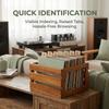 Alphabetical a-Z Guide Separator Holder Wooden Dividers File Dividers  Music Collection