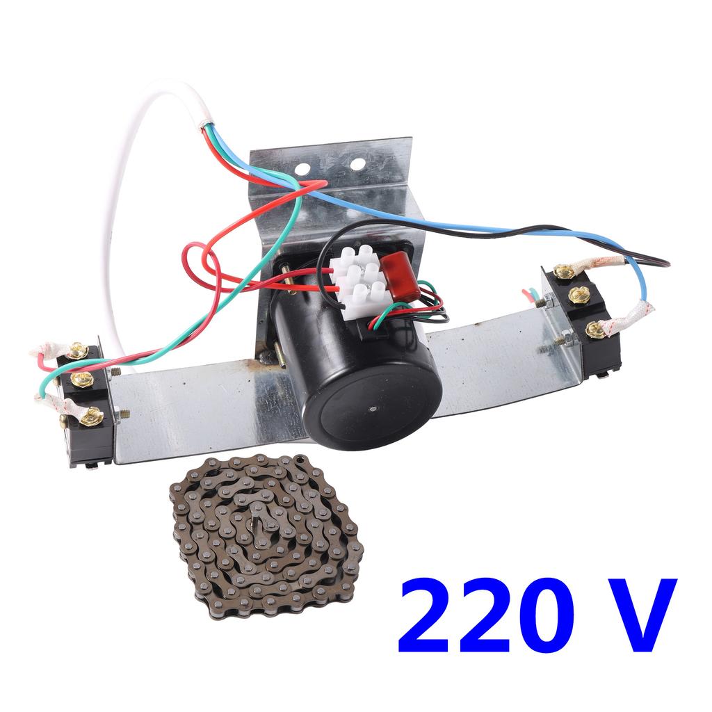 1 st 220V/110V 100CM Kedjeinkubator Automatiskt Äggvändningssystem Industriell Vändning Täta Ägg Motor Med