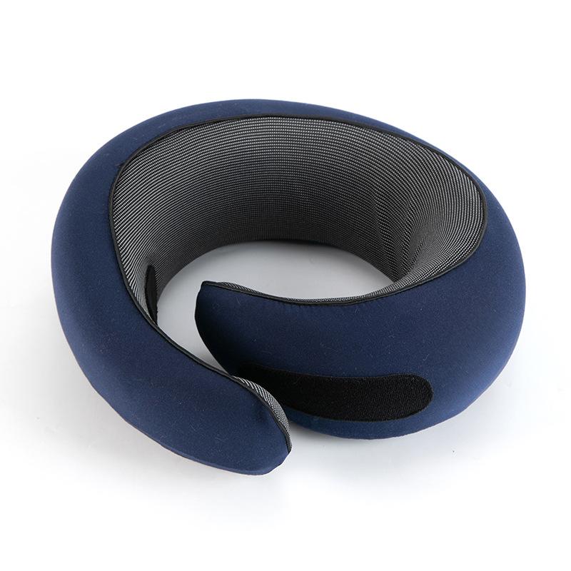 

Portable U-Shaped Cotton Snail Pillow Cervical Support for Outdoor Travel Car & Airplane Neck Comfort Pillow темно-синього кольору
