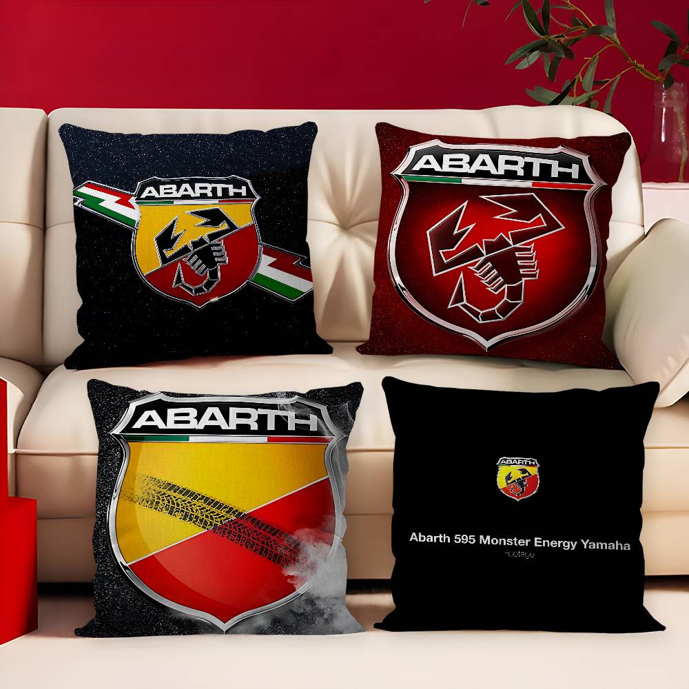 A-Abarth Car Cushion Cover Car Throw Pillow Case For Sofa Car Christmas Gift 40X40Cm 45X45Cm