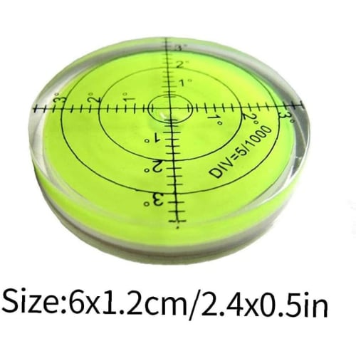 Level Surface Level Acrylic Housing 60mm Diameter Round Inclinometer for Surveying Equipment Reliable Quality Equipment