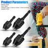 Electric Screwdriver 0.3 3.6/6.5mm Keyless Drill Chuck 1/4 Inch Hex Shank Keyless Drill Chuck Chuck Tool
