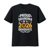Proud Grandma Of A 2026 Graduate T Shirt Class Graduation Senior Vintage Washed Streetwear Homme Versatile Casual Graphic
