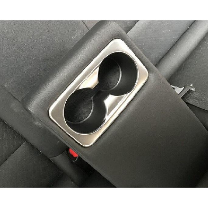 For Kia Forte K3 2019-20204 Silver Steel Gear Shift Water Cup Panel Frame Trim