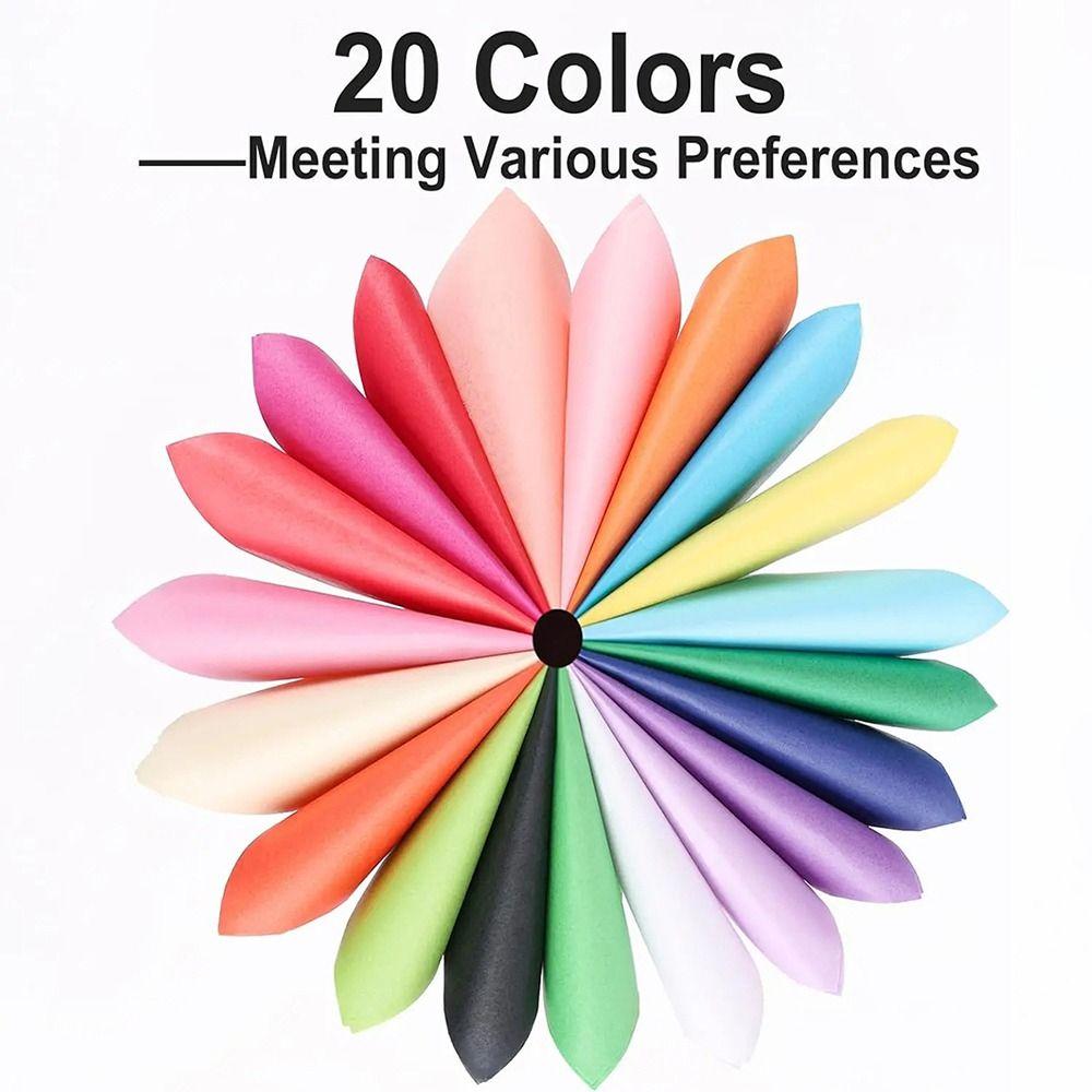 100Pcs Double Side Square Origami Paper 20 Colors Handmade Scrapbooking Craft Decor Folding Paper