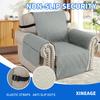 Waterproof Non-Slip Pet Sofa Cover Solid Color Durable Cat-Scratch Resistant One-Piece Sofa Cover Protector Mat Urine Barrier