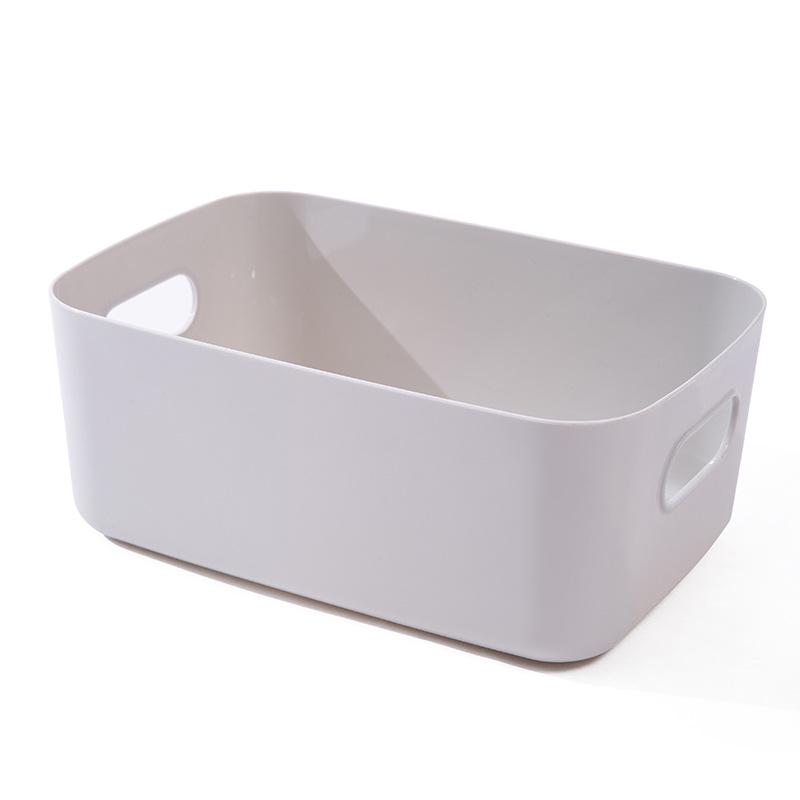 

T-Book Desktop Cosmetics & Sundries Organizer - Plastic Storage Basket for Snacks & Kitchen Items Small: 20*14.7*7 cm