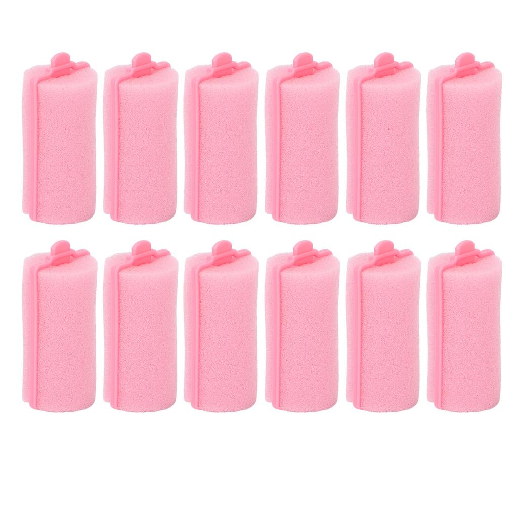 12pcs Foam Sponge Hair Roller Professional Home Salon Portable Soft Hair Curler Styling Tool