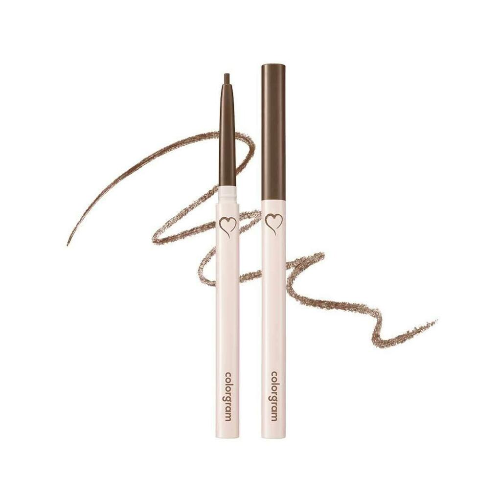 Colorgram Schattierender Formgebender Schlanker Bleistift-Eyeliner, 04 Warmes Braun, 0,12g (0.004oz)