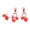 1 Stück Erdbeere Rotes Herz Schlüsselbund Schlüsselbund Für Frauen Mädchen Schmuck Simulierte Frucht Niedlich Auto Schlüsselhalter Schlüssel Zubehör
