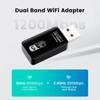 1200Mbps 5Ghz USB Wifi Adapter USB 3.0 Wi-fi Network Receiver Wi Fi Antenna Dual Band 2.4G&5G Wifi Dongle Ethernet Module For PC Laptop