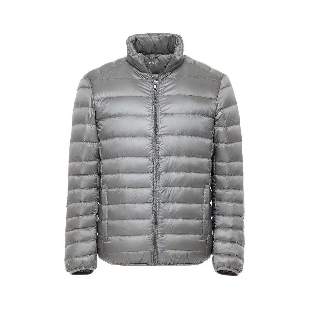 Men's Lightweight Stand Collar White Duck Down Jacket