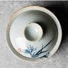 Handbemalte Orchidee Gaiwan für Tee Keramik Terrine mit Deckel Teegeschirr Reise Kung Fu Tee Set Chinesische Tasse Schalen Chawan