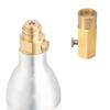 Brass CO2 Charges Adapter with Secure Connection & Extended Reach Long CO2 Cylinder Adapter Brass Fitting For Soft Drink Maker