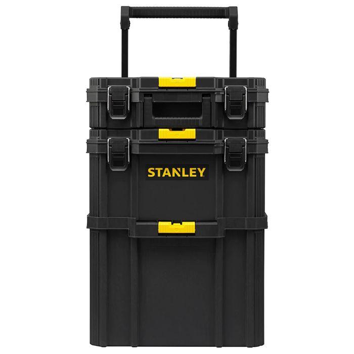 Servante 3 En 1 - STANLEY - STST83319-1 - 4 Roues - Capacité 45 Kg - Poignée Télescopique