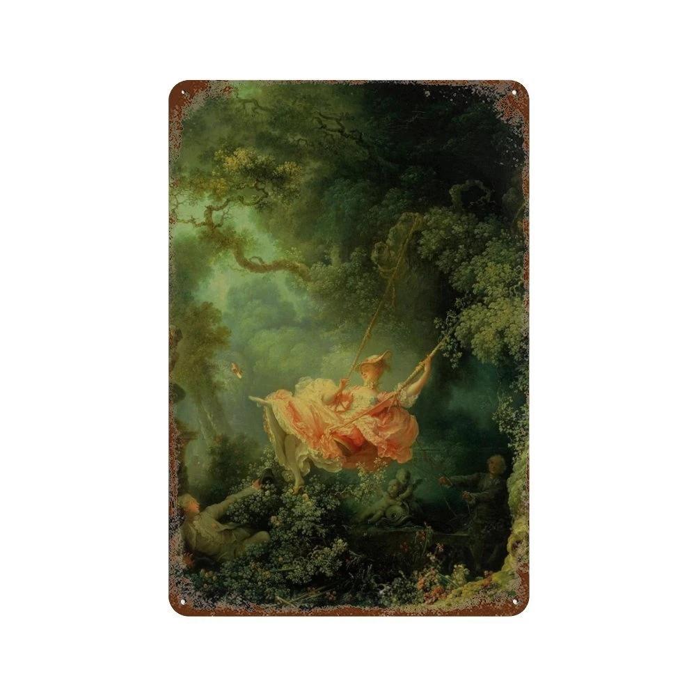 Affiche de Collection de Peintures à l'Huile Célèbres Vintage Décorative Van Gogh Plaque Métallique en Étain Pour Atelier Pièce de Maison Décoration Murale Artistique