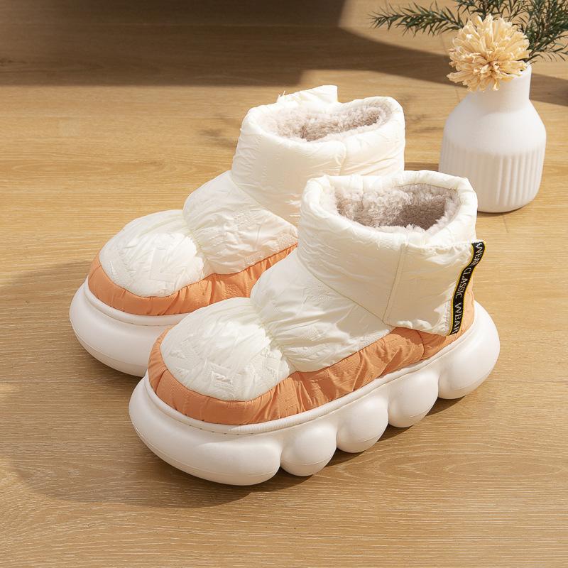 

Зимние ботинки унисекс для мужчин и женщин с подошвой из ЭВА, теплые мягкие зимние ботинки без шнуровки до щиколотки 38-39