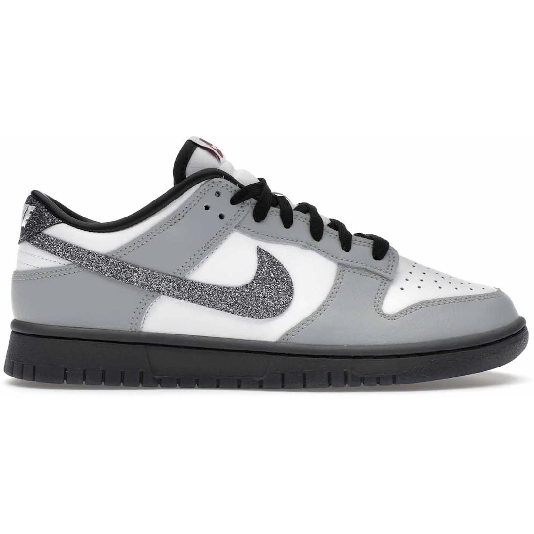 

Кроссовки Nike Dunk Low LX Glitter Swoosh Белые Светло-серые (Женский)(HQ3462-191) 35.5