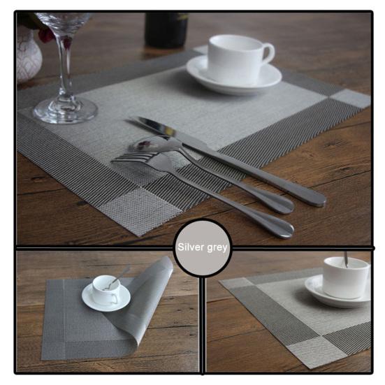 4Pcs/Set Anti-slip Thermal Insulation Placemat Pad Dining Table Mat Accessory