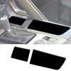2Pcs Glossy Piano Black Center Cupholder Cover Trim For Chevrolet Corvette C7