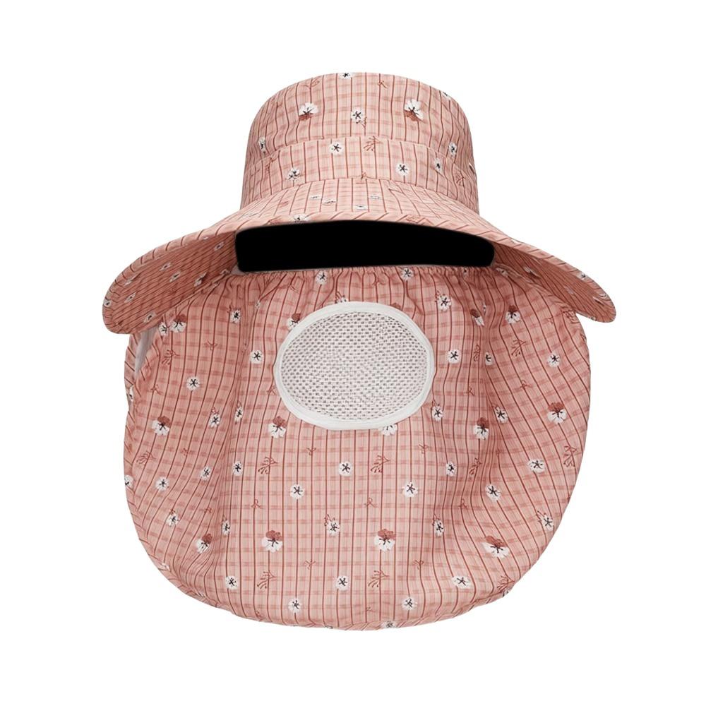 

Portable Mesh Breathable Sun Hat Fordable Wide Brim Sunscreen Hat Face Neck Protection Anti-UV Agricultural Work Cap Women помаранчевий