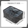 Handwoven Storage Basket Multifunction Sturdy with Handles Organizer for Towels Living Room