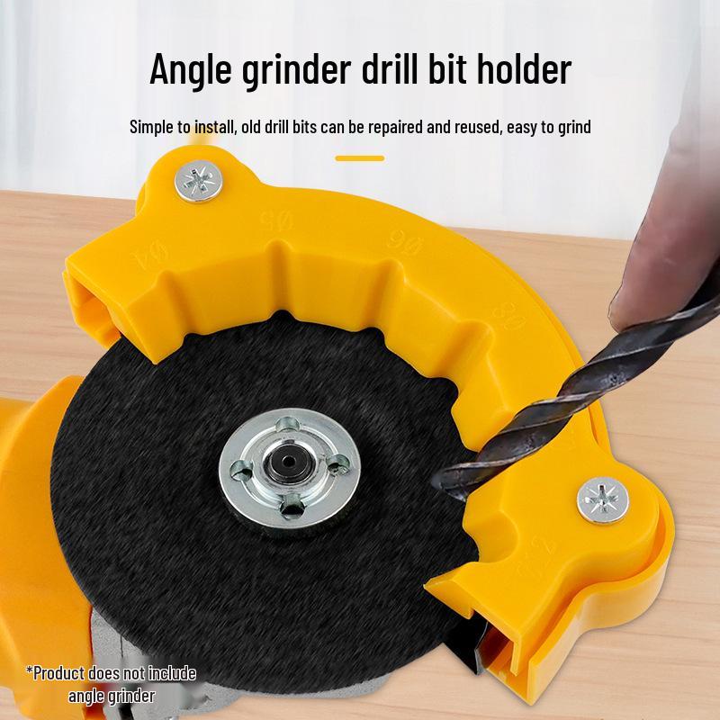 Multi-Spec Drill Bit Grinding & Polishing Tool - Angle Grinder Stand & Sharpening Fixture