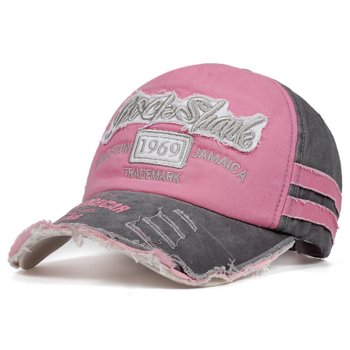 

Бейсболка унисекс с вышитыми буквами для активного отдыха на весну и осень, спортивная шляпа для отдыха, модные мужские шляпы, кепки для гольфа, кепка дальнобойщика розовый