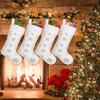 Large Embroidered Snowflake Sequin Christmas Stockings and Gift Bags