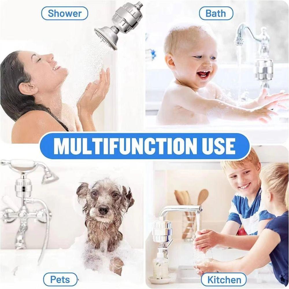 High-Efficiency Active Universal Purification Cartridge Showerhead Filter  Water Purification
