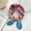 58 Cotton Linen Silk Scarf - Versatile Korean Fashion Neck and Head Bandana for Women