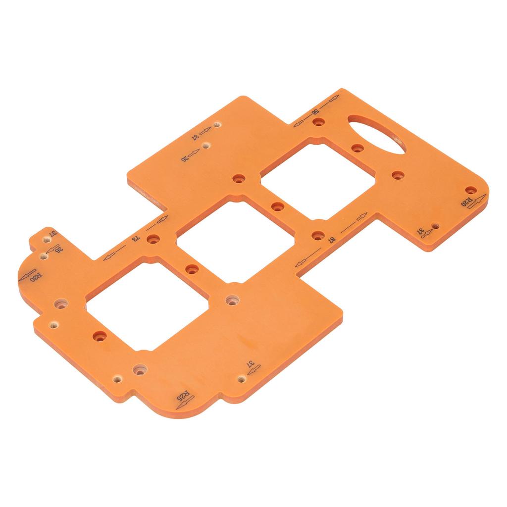 Switch Socket Bottom Box Template 7x7cm Hole Multi Functional R20 R25 R30 Corner Radius Template