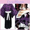 Exquisite Anime Demon Slayer Kimetsu No Yaiba Kokushibou Cosplay Costume For Parties
