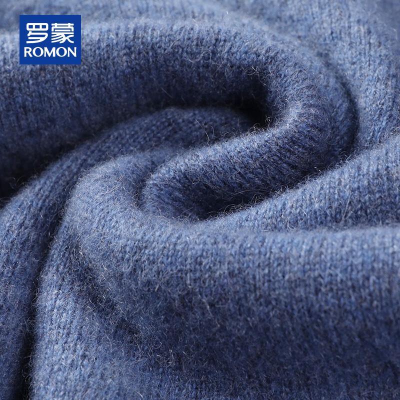 ROMON Men's 100% Pure Cashmere Round Neck Pullover Sweater