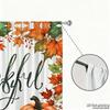 Stück Set Hochauflösende Digital Gedruckte VorhängeErntedankfest Aquarell Kürbisse Karierte Tischdecke HerbstblätterHeim Vorhänge Hergestellt Aus Polyester