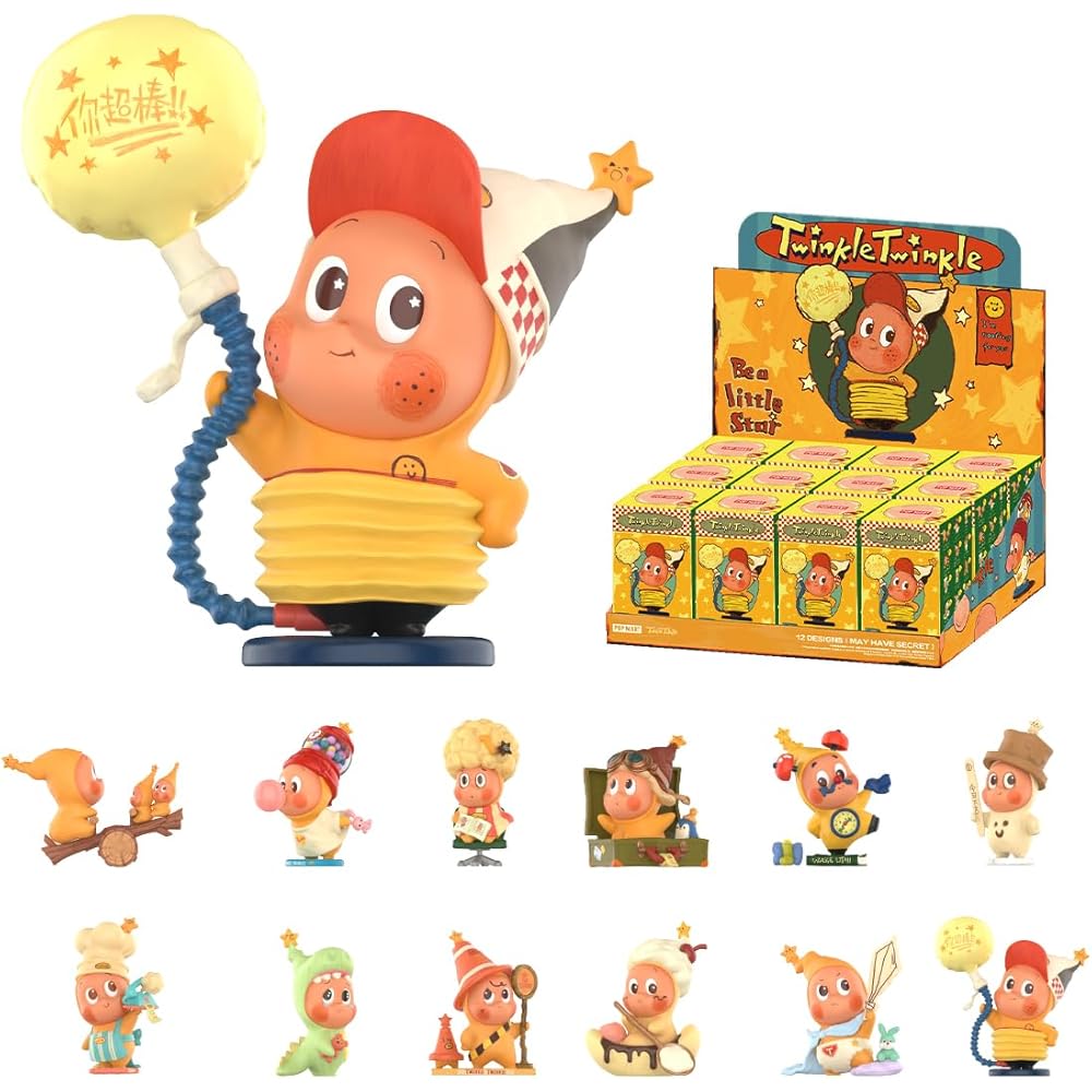 Pop Mart Twinkle Twinkle Be a Little Star Assorted Box 12 Pieces Blind Box Figures PVC Toy Collectible