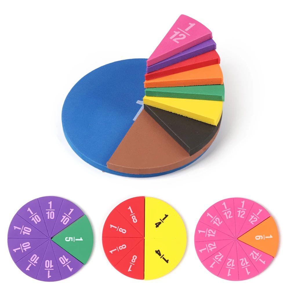 Math Teaching Toy Montessori Educational Fraction Instrument Demonstrator Fraction Educational
