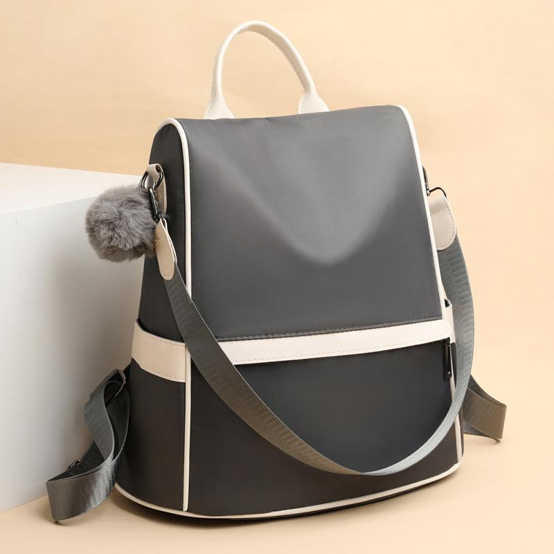 

Solid color large capacity backpack with simple and fashionable temperament, anti-theft triple use backpack 32x14x32cm хакі