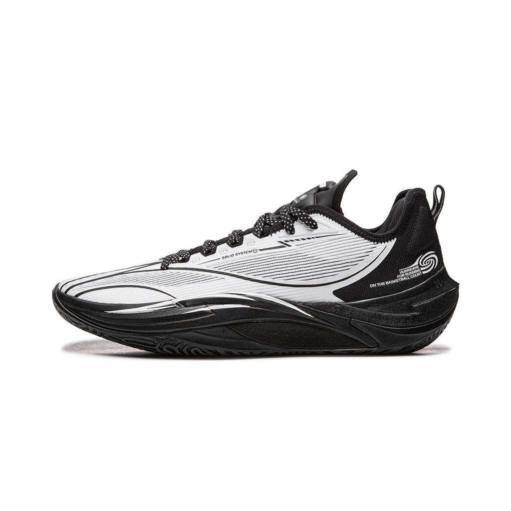 Li Ning Hurricane Basketball Shoes Men's Low top Standard White/Black ABAU083-13
