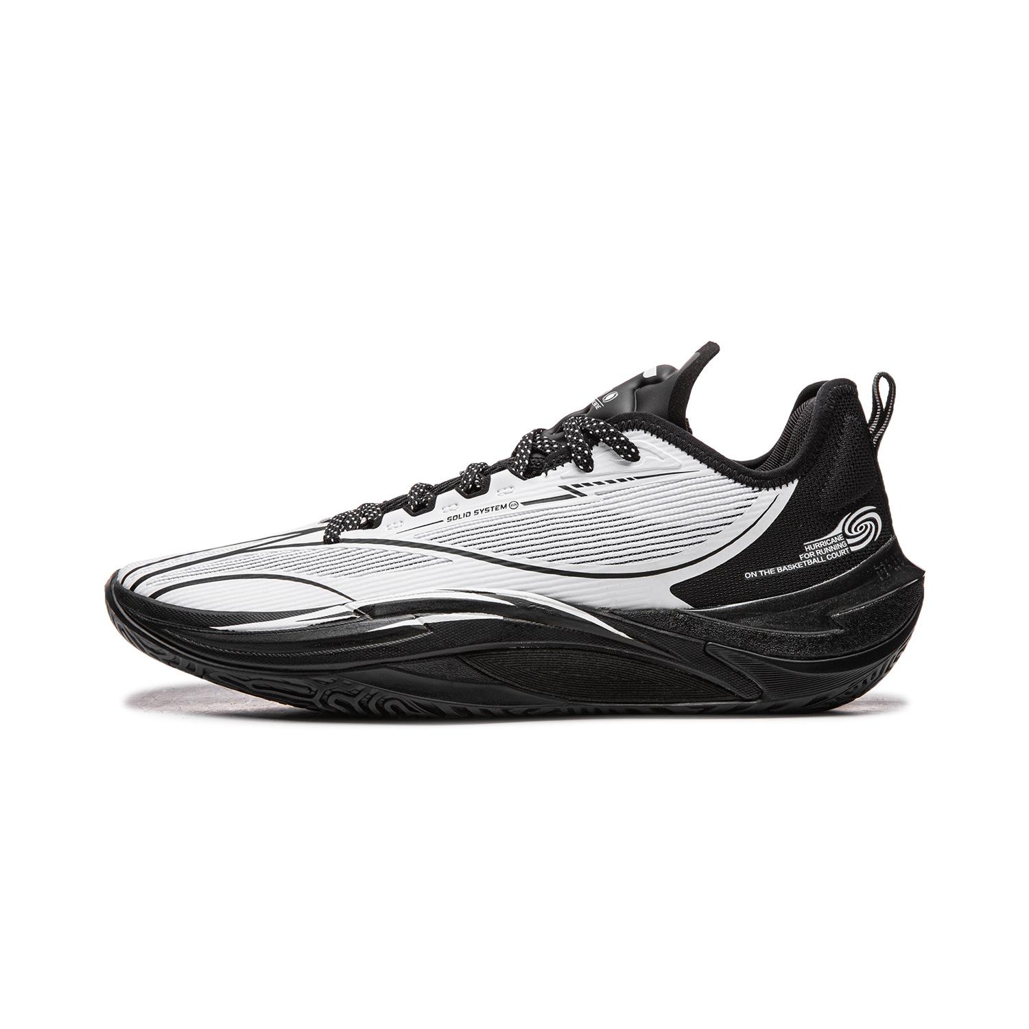 

Li Ning Hurricane Basketball Shoes Men s Low top Standard White/Black ABAU083-13 39
