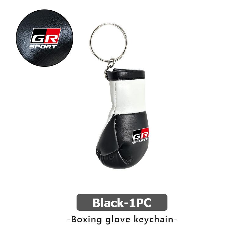 For Toyota Fashion Boxing Gloves Keychain Key Ring Backpack Pendant Creative Gift GR Sport Hilux Aygo TDR Yaris Corolla Rav4 CHR