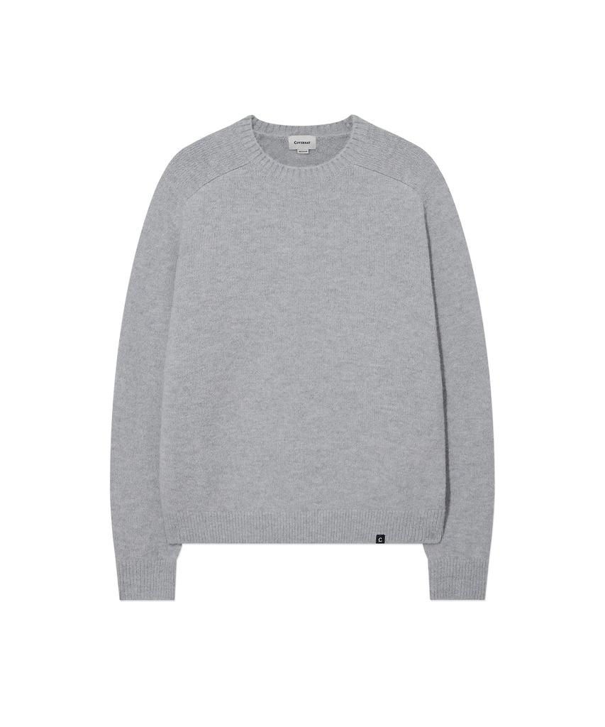 COVERNAT Hairy Raglan Knit Light Gray