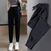 XueQianMan Women's Ice Silk Quick-Dry Loose Jogger Pants