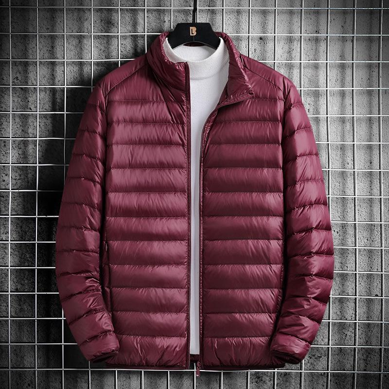 Men's Slim Fit Lightweight Hooded Down Cotton Jacket - Winter 2025 Edition